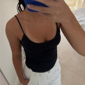 Black Women's scoop bodysuit